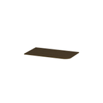 INK Concept R Wastafelblad - 80x45x1.7cm - tbv onderkast afgerond rechts - Fineer - Shadow veneer SW1406187