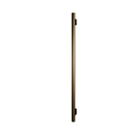 Hotbath &MORE Handdoekradiator - 5x115cm - rond - met geintergreerde schakelaar - verticaal - geborsteld messing PVD SW1245719