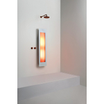 Sunshower Round Plus L infrarouge + lumière UV en saillie incl. Support mural 185x33x12cm corps entier White SW769467