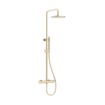 Crosswater Central Thermostatische regendouche - met staafhanddouche - geborsteld messing (goud) SW648408