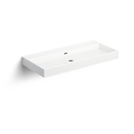 Clou Wash Me wastafel 90x42cm zonder plug Keramiek Wit SW9237