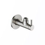 Hotbath Mate robinet d'arrêt d'angle rond avec filtre 1/2 nickel brossé SW12952