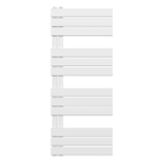 Belrad Radiateur sèche-serviettes - gauche - raccordement/comb - 1200X500mm - Blanc SW1152672