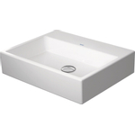 Duravit Vero Air Lavabo à poser - 60x47cm - sans trou de robinet - sans trop-plein - côté arrière émaillé - blanc SW157050