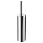 Geesa Nemox Toiletborstel hangend - zwarte borstelkop - closetborstel garnituur wandmodel - met borstel zwartchroom - chroom 0653542