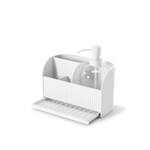 Umbra Sling bac de rangement - 21x18x17cm - avec pompe à savon - ABS RECYCLÉ Blanc SW999812