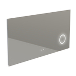 Thebalux Type H spiegel 140x70cm Rechthoek met verlichting en spiegelverwarming incl vergrotende spiegel led aluminium SW716321