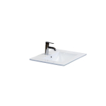 H&R Badmeubelen Enjoy Wastafel - 61x46x1.8cm - golf - keramiek wit SW235639