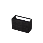 Ink meuble 100x70x45cm 2 tiroirs à ouvrir par pression décor bois SW207453