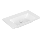 Villeroy & Boch Subway 3.0 lavabo meuble - 80x47x16.5cm - Rectangulaire sans trop-plein Blanc Alpin brillant Ceramic+ SW702153