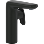 Villeroy & Boch Antao ensemble de robinet à une poignée - avec bonde clic clac - noir mat SW974177