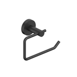 Fortifura Calvi Toiletrolhouder - zonder klep - rond - Mat Zwart OUTLETSTORE STORE26549