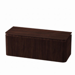 Royal Plaza Terra Edge Ensemble meuble de salle de bains - 120x45.5x46cm - plan de toilette - 2 tiroirs - châtaignier (noyer) SW1471951