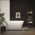 ZEZA Grand vrijstaand bad - 180x80x58cm - met afvoer - acryl - glans wit SW1030590