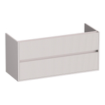 BRAUER Adore Wavy meuble sous-lavabo 120 2 tiroirs softclose - sans poignée - 1 découpe pour siphon - sable mat SW1198532