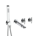 Crosswater MODULE Badset - 2 grepen - baduitloop - handdouche - hoogglans chroom SW927812