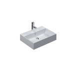 Thebalux lavabo modèle Cube 1x cuve 1x trou de robinet SW766477