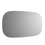 Crosswater Artist Spiegel - 100x60cm - LED - rechthoek afgeronde hoeken - zilver SW670190