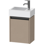 Duravit Ketho.2 Wastafelonderbouwkast - met 1 deur - 36.4x23.8x44cm links - met greep antraciet - linnen mat SW771836