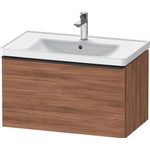 Duravit D-Neo wastafelonderkast 78.4x44x45.2cm 1 lade met softclose Noten Mat SW640729