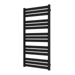 Plieger Tarante Nexus elektrische designradiator - 124.5x60cm - 600W - zwart grafiet SW1027367