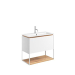 Crosswater Mada Ensemble de meuble - 70x36.7x61cm - lavabo - 1 trou de robinet - open frame - Blanc mat SW975308