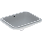 Geberit VARIFORM onderbouwwastafel - 45x44cm - zonder kraangat - met overloop - wit SW422332