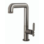 Crosswater Union Mitigeur lavabo - rehaussé - eau froide - brushed black chrome (gunmetal) SW968260