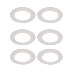 QAZQA Blanca Spot encastrable - lot de 6 - 9x9cm - LED inclus - à 3 intensités réglables - IP65 - Rond - Blanc SW1209745