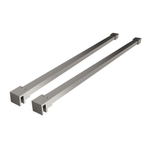Wiesbaden Slim ensemble de barres de stabilisation 120 cm pour douches à l'italienne sur pied chrome SW545318