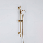 Adema Sparkle 2.0 Ensemble barre de douche - barre de douche 70 cm - douchette ronde - flexible de douche métallique - or mat SW1481415
