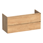 BRAUER Inspire wastafelonderkast 120 2 softclose lades - greeploos - 2 sifon uitsparingen - Forest Tan SW1200574