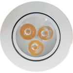 Saniclass Spots à encastrer LED 5 spots avec bras Blanc SW285554