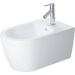 Duravit Starck Me wandbidet 37x57cm met kraangat met overloop m. WG mat wit SW358200