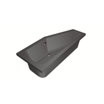 Xenz Lagoon baignoire compacte - 170x75cm - avec trop-plein - sans bonde - Installation d'angle droite - Acrylique Anthracite Mat SW102982