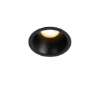 QAZQA Dept spot encastré - 7,8x7,8x6,5cm - dimmable - IP44 - noir mat SW1187257