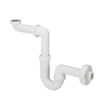 INK Siphon - gain de place - pour meuble sous lavabo - laiton Blanc SW350645