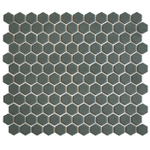 The Mosaic Factory Hexagon - Carrelage mosaïque - 26x30cm - carrelage mural et sol - Hexagonal - porcelaine - Camo Green SW1015069