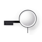 Zack Linea make-upspiegel – rond – 38x26,3 cm – LED-verlichting – 5x vergrotend, dimbaar – Zwart SW1159370