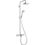Hansgrohe Croma select s 180 2jet showerpipe pour baignoire chrome blanc GA42902