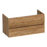 BRAUER Joy wastafelonderkast - 100x46x50cm - 2 softclose lades - greeploos - 1 sifon uitsparing - Chateau SW1201023