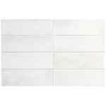 Terravito Ardeno Koko pour carrelage mural et de sol - 150x50cm - 8mm - Blanc SW1150558