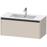 Duravit Ketho.2 Wastafelonderbouwkast - met 1 lade - 101x48x44cm - met greep antraciet - taupe mat SW772305