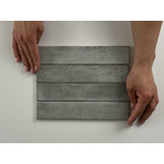 Cifre Ceramica Kalon - Carrelage mural - 5x25cm - Grey brillant (gris) SW1122706