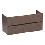 BRAUER Adore wastafelonderkast - 120x46x55cm - 2 softclose lades - greeploos - 2 sifon uitsparingen - Erosion SW1198251
