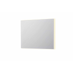 INK SP32 spiegel - 100x4x80cm rechthoek in stalen kader incl indir LED - verwarming - color changing - dimbaar en schakelaar - mat wit SW955964