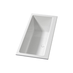 Riho Rethink Cubic baignoire encastrée - 180x80cm - modèle spécial mural - acrylique - blanc mat SW956749