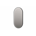 INK SP21 miroir – ovale – 120 x 60 cm – LED indirecte – chauffage de miroir – Metal black brossé (anthracite) SW955854