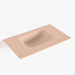 Mondiaz LEX Fontein - 50x30x0.9cm - wasbak midden - zonder kraangaten - voor toiletmeubel - Solid surface - Rosee SW1025904