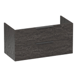 BRAUER Elevate meuble sous lavabo 100 excl. poignées à poser 2 tiroirs softclose et 1 découpe pour le siphon - Damas SW1200038